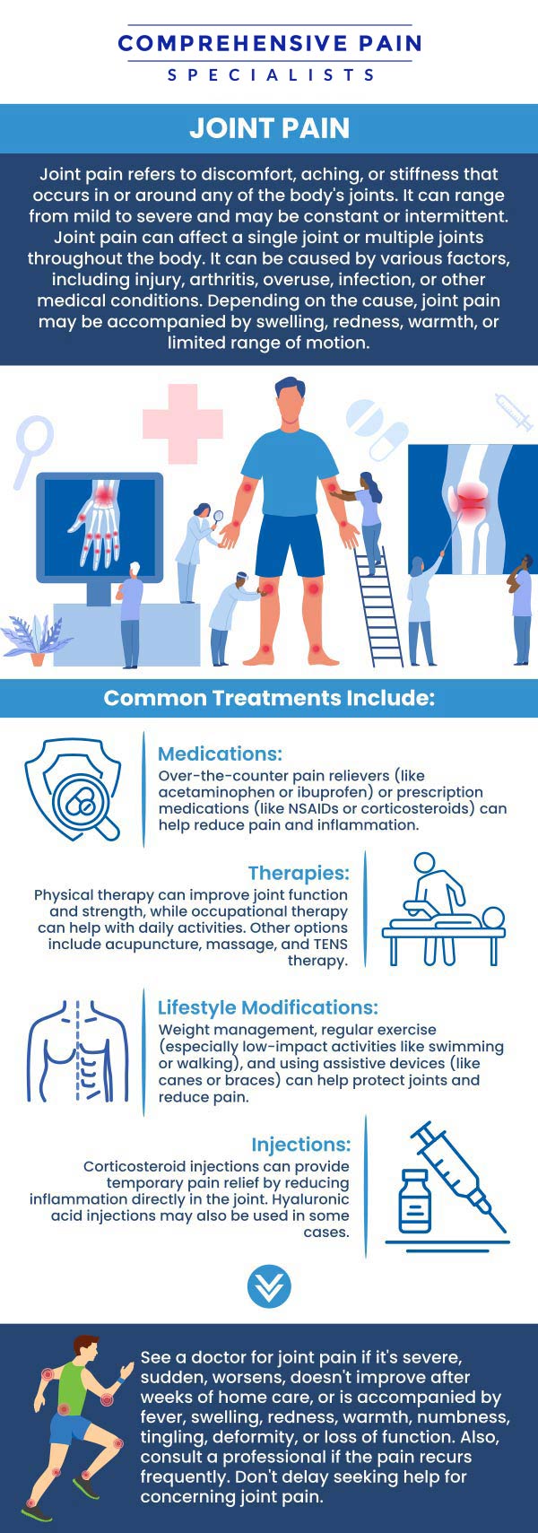 Common questions asked by patients: What are the most common treatments for joint pain? How do I know if my joint pain requires medical treatment? How long does it take to see improvement with joint pain treatments? Can joint pain treatments help prevent further damage to the joint? For more information, contact us or book an appointment online. We are located at 1177 PA-315, Dolphin Plaza, Wilkes-Barre, PA 18702. We serve patients from Wilkes-Barre PA, Glen Lyon PA, Dallas PA, Pittston PA, Mountain Top PA, Plymouth PA, and surrounding areas. Common questions asked by patients: What are the most common treatments for joint pain? How do I know if my joint pain requires medical treatment? How long does it take to see improvement with joint pain treatments? Can joint pain treatments help prevent further damage to the joint? For more information, contact us or book an appointment online. We are located at 1177 PA-315, Dolphin Plaza, Wilkes-Barre, PA 18702. We serve patients from Wilkes-Barre PA, Glen Lyon PA, Dallas PA, Pittston PA, Mountain Top PA, Plymouth PA, and surrounding areas.